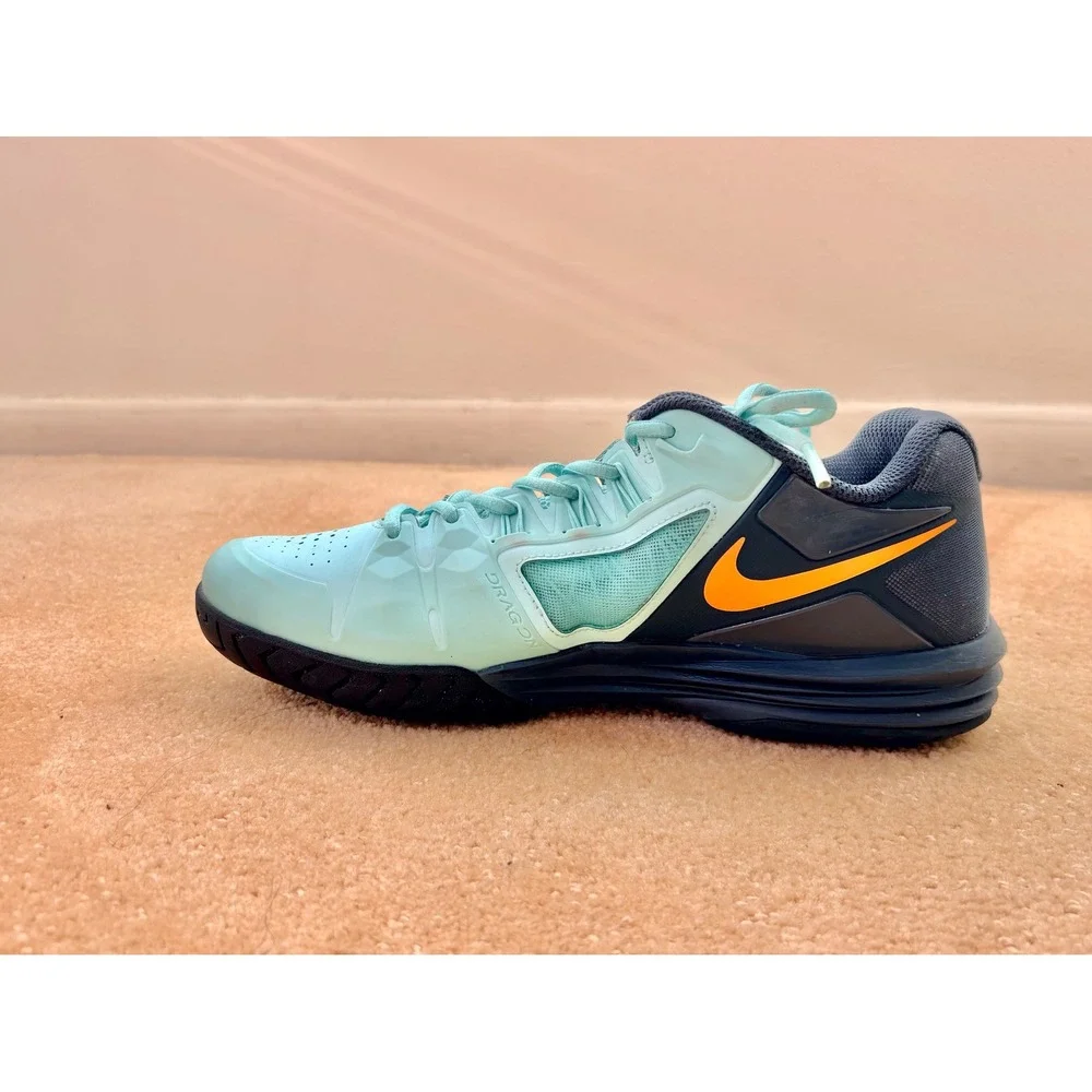 Nike Lunar Ballistec 1.5 Men Size 8.5 Tennis Shoes Green Orange LunarSole‎